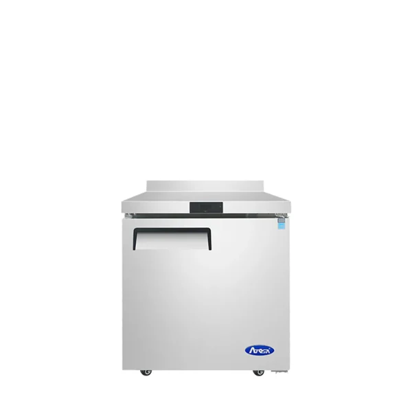 Atosa 27″ - One Solid Door Worktop Freezer with Backsplash - MGF8412GR