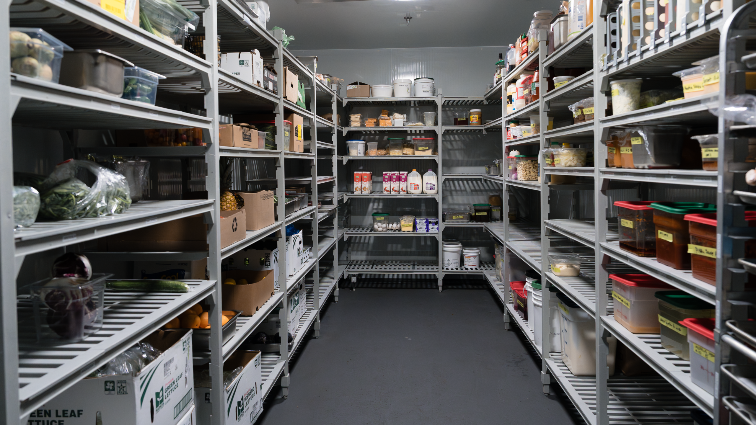 Walk in refrigeration at Marine Drive Golf Course