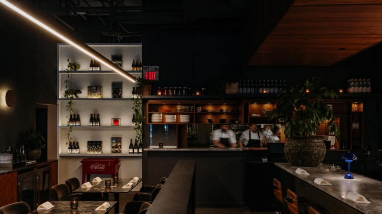Interior of AnnaLena, Vancouver restaurant
